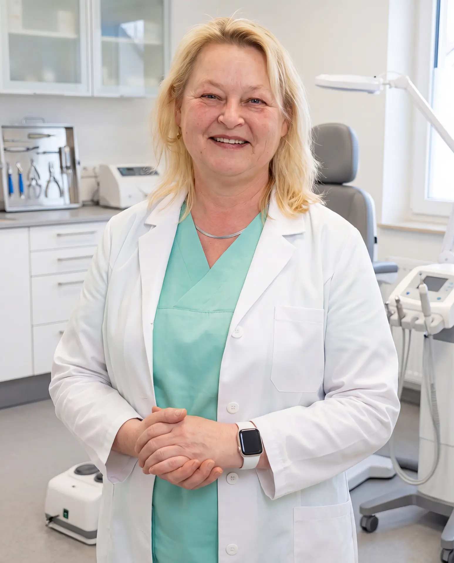 Martina Meves, Gesundheits- und Krankenpflegerin in der Praxis in Wester-Ohrstedt